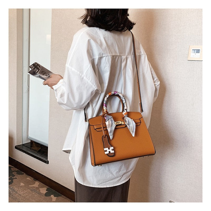 Muticolor Single-Shoulder Crossbody Square Kelly Bag