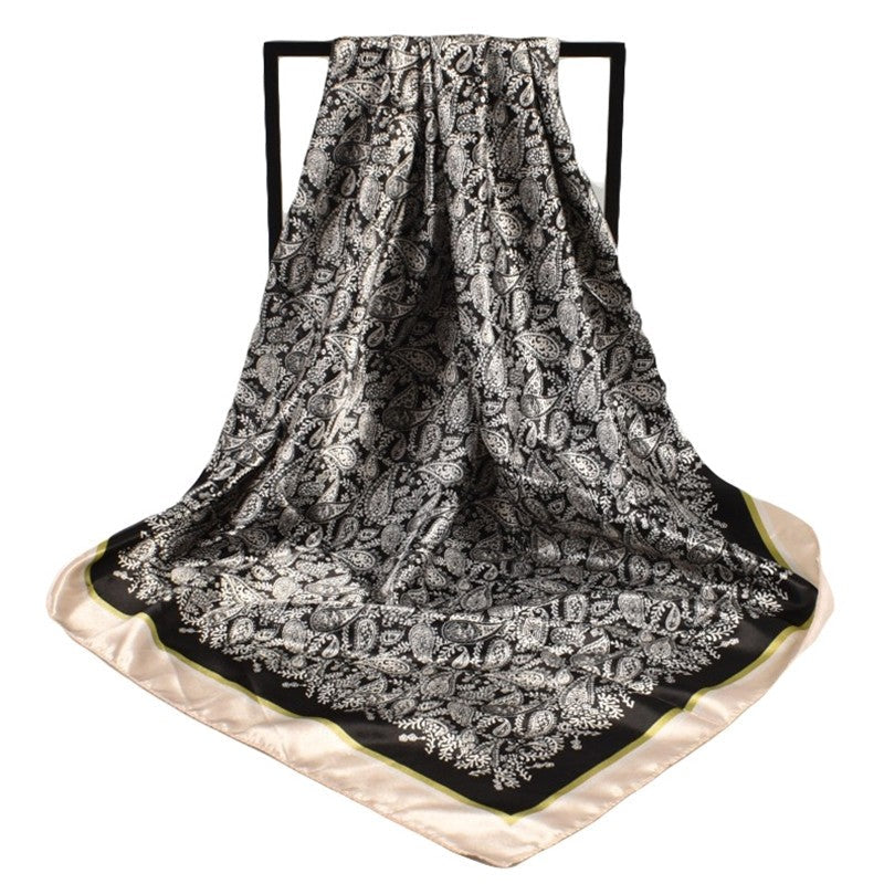 Vintage Print Fashion Square Scarf