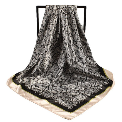 Vintage Print Fashion Square Scarf