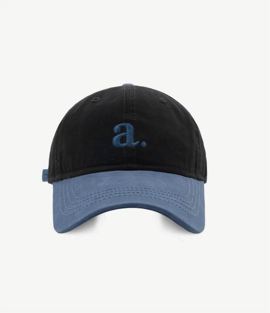 Contrast Color Embroidered Baseball Caps