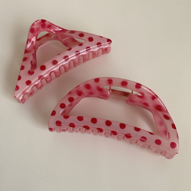 Cute Polka Dots Geometric Hair Claw