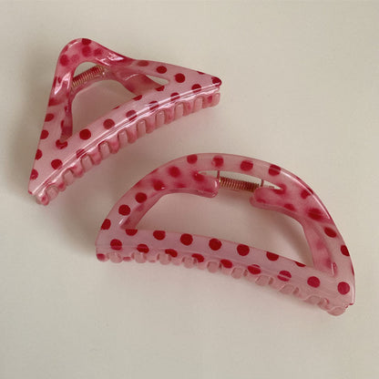 Cute Polka Dots Geometric Hair Claw