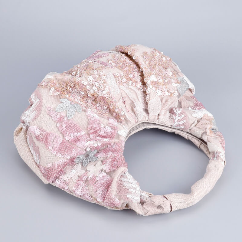 Elegant Sequin Embroidered Handbag