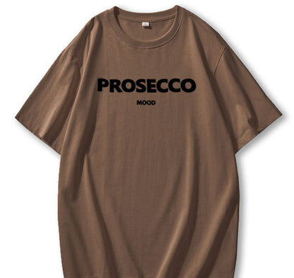 Letter Print Loose Short Sleeves Top