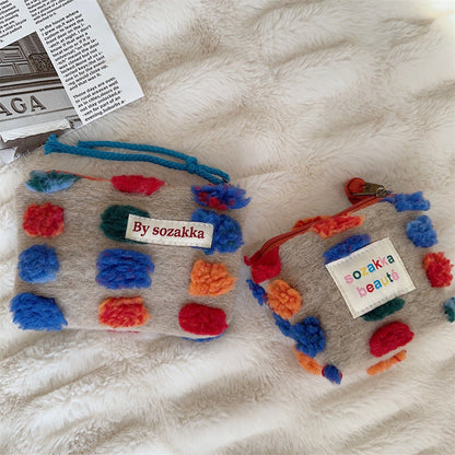 Colorful Polka Dot Mini Make Up Bag