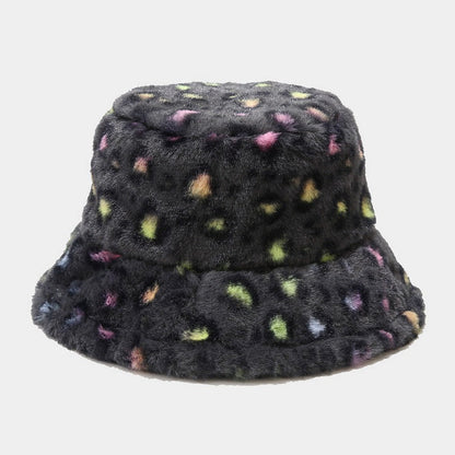 Versatile Leopard Print Thicken Bucket Hats