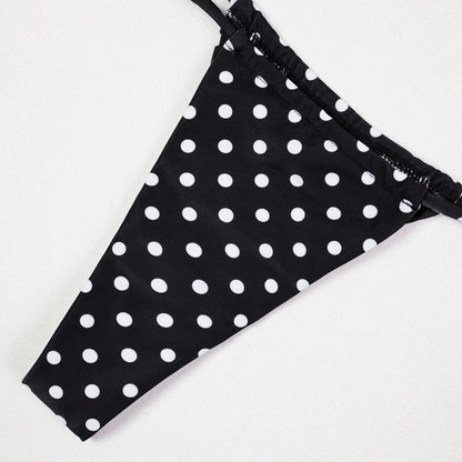 Polka Dot Strapless Bikini Maxi Cover