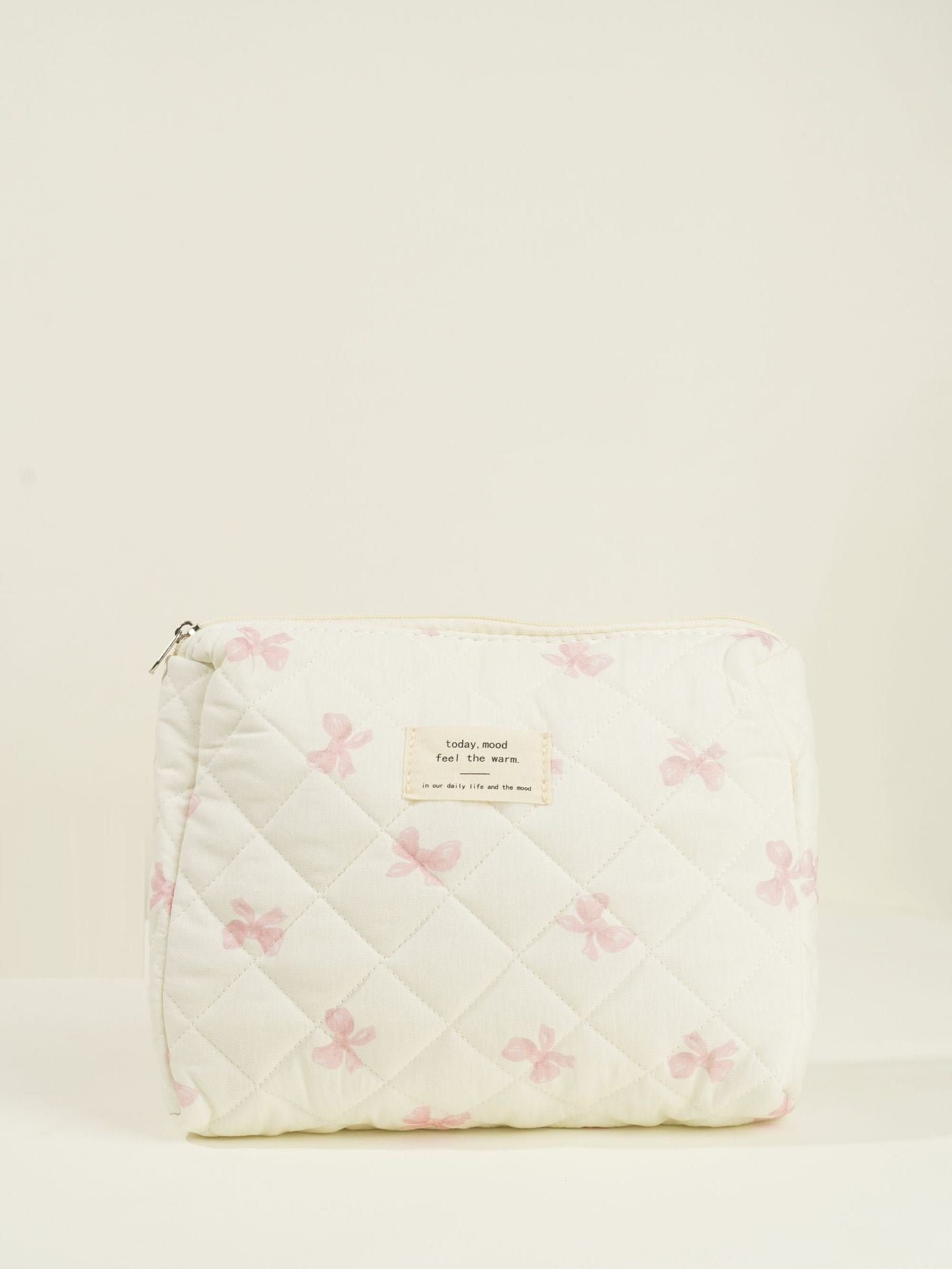 Butterfly Floral Print Puffer Make Up Bag