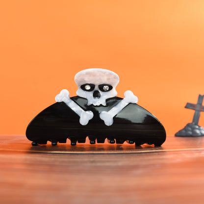Halloween Skeleton Skull Acetate Hair Claw