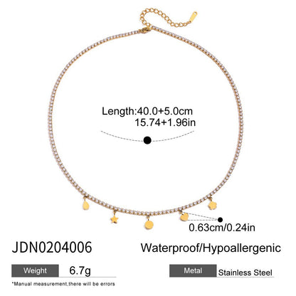 Chic Gold Plated Stainless Steel Choker Necklace