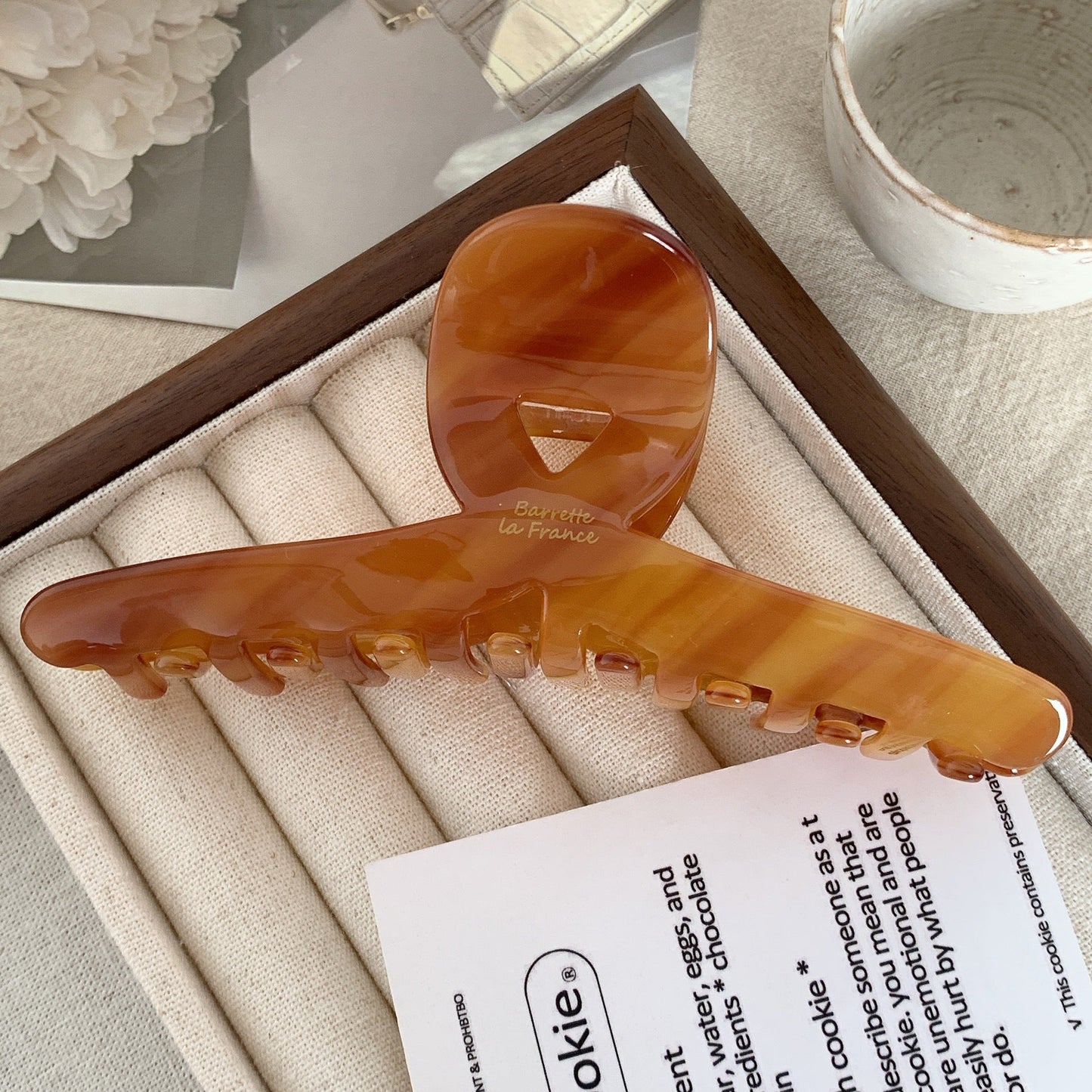 Simple Letter Multicolor Claw Clip