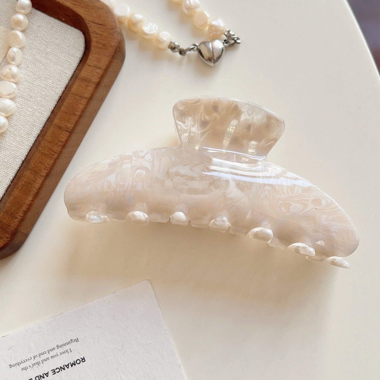 Solid Color Acetate Large Hair Claw