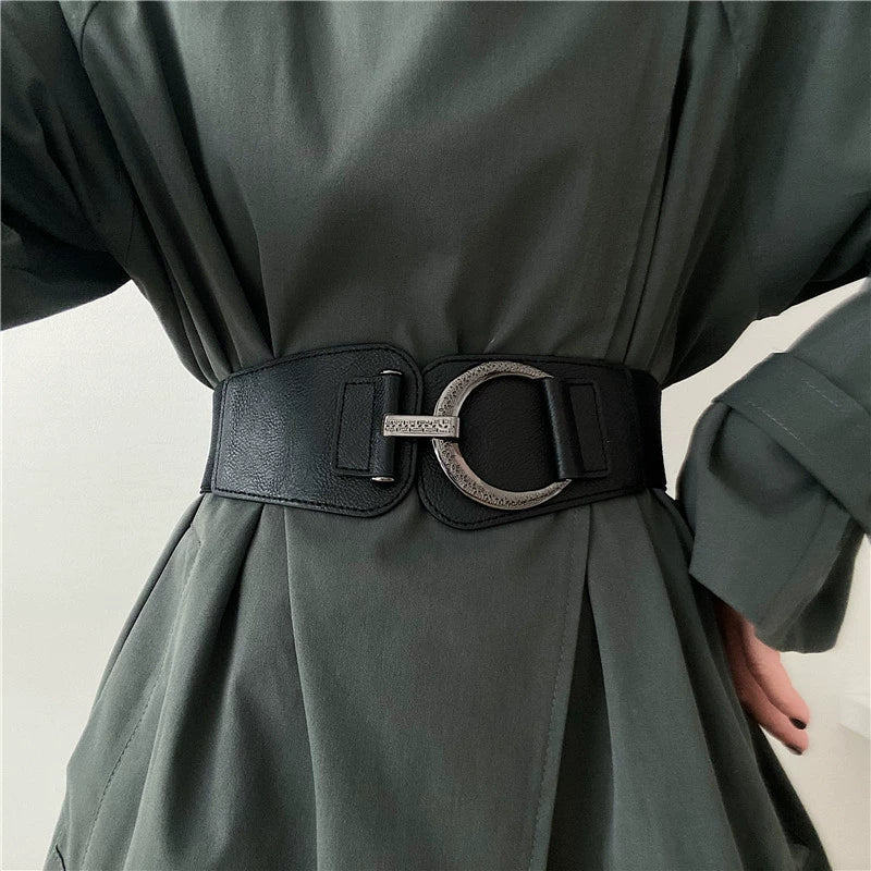 Vintage Stretchy Versatile Wide Waist Belt