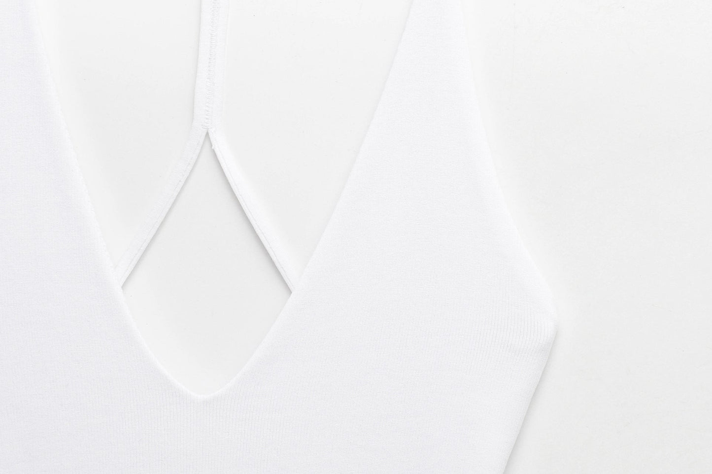 Simple Solid Color Halter Ruffle Dress