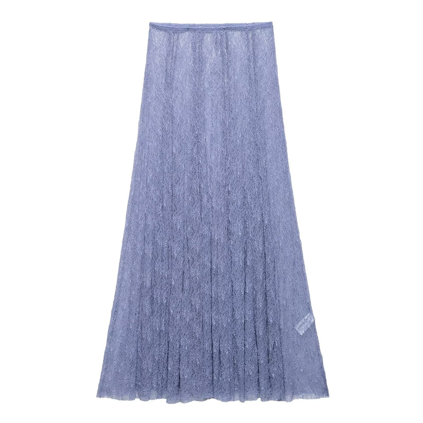 Lace Ruffle Spaghetti Top Maxi Skirt Sets