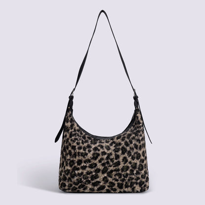 Trendy Leopard Print Shoulder Bag