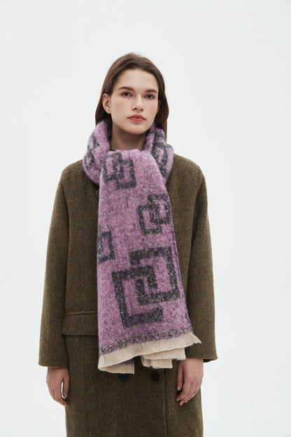 Plaid Vintage Print Scarves