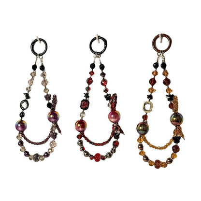 Colorful Sparking Crystal Beaded Phone Charm