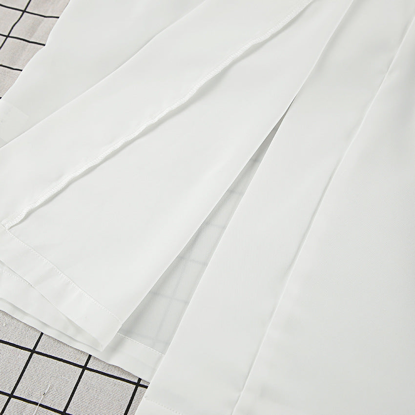 3PCS Solid Color Split Homwear Sets