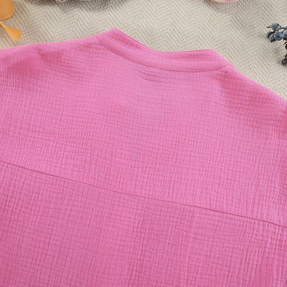 Solid Color Loose Casual Homewear Sets