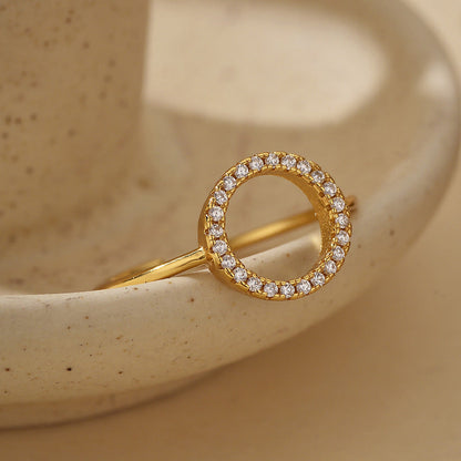 Zircon Adjustable Fine Layered Rings