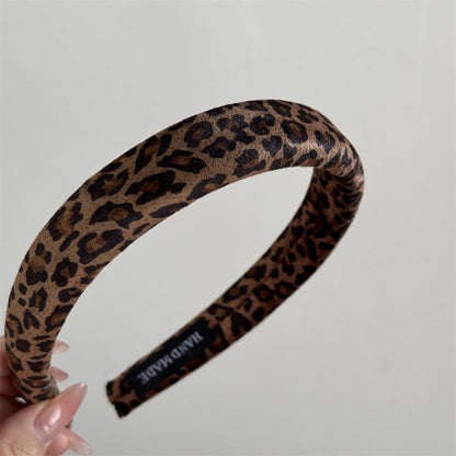 Leopard Print Sponge Wide Headnands