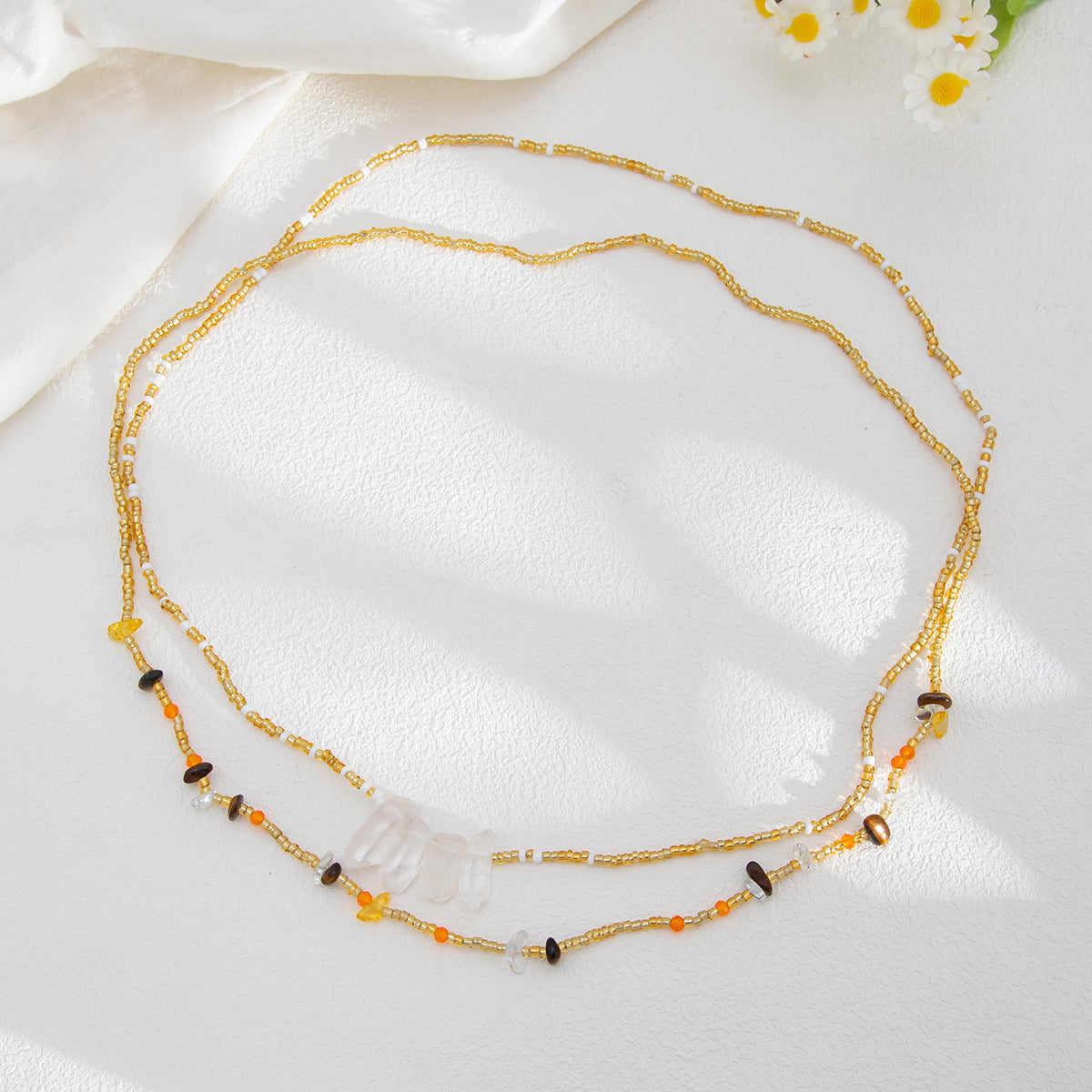 Sexy Beaded Crystal Stretch Body Chain