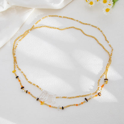 Sexy Beaded Crystal Stretch Body Chain