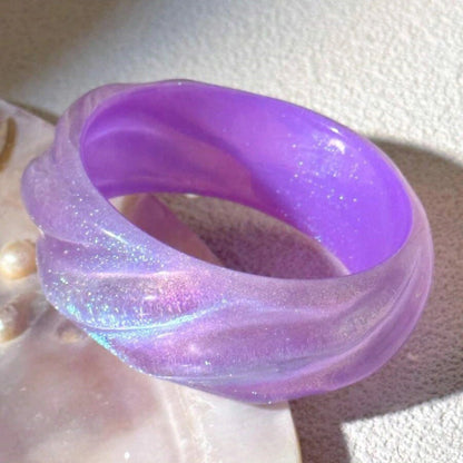 Purple Round Simple Layered Bracelets