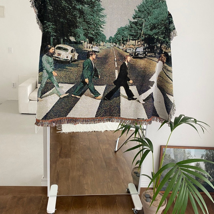 Retro Artistic Beatles Abbey Road Soft Blanket