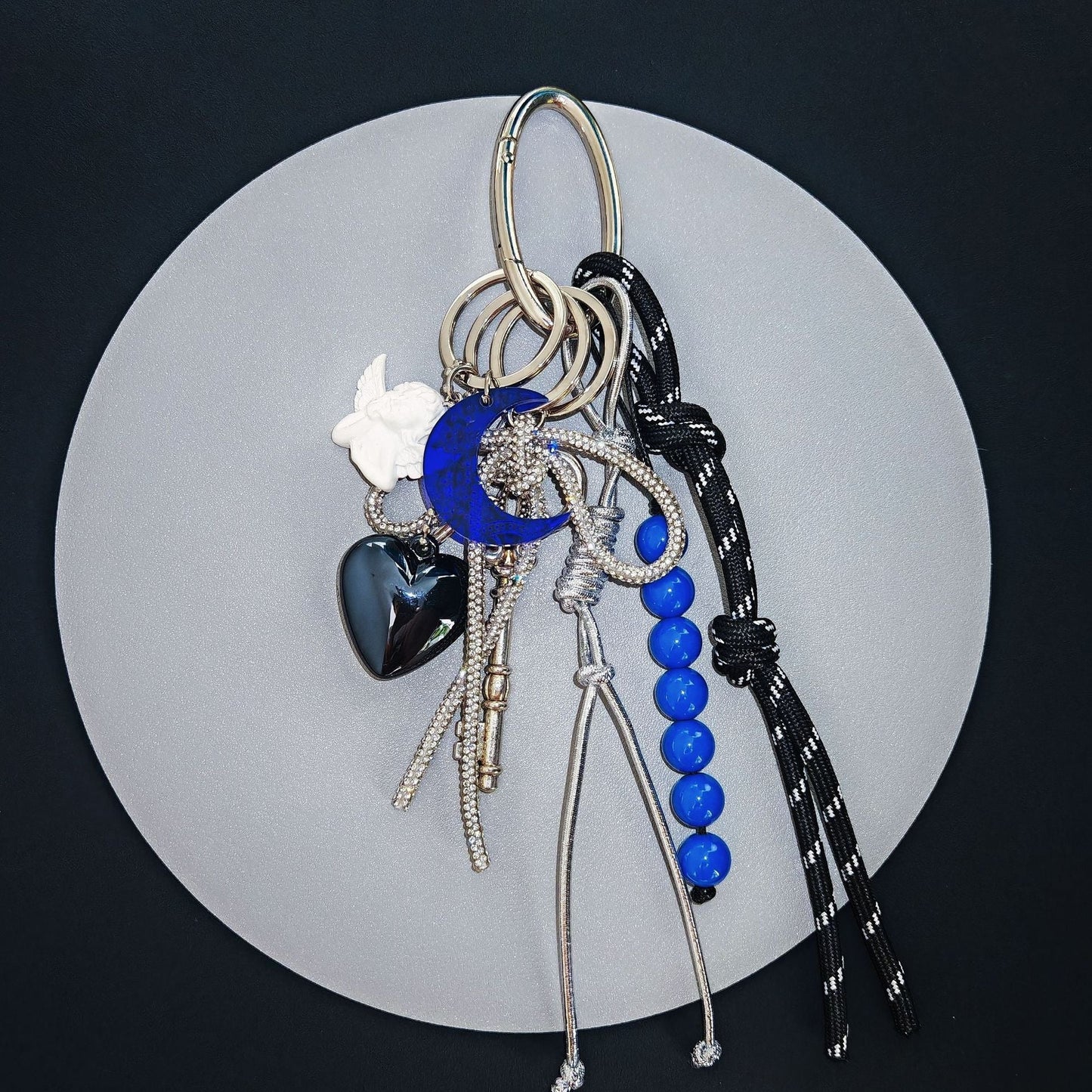 Color Block Beads Keychain Bag Charms