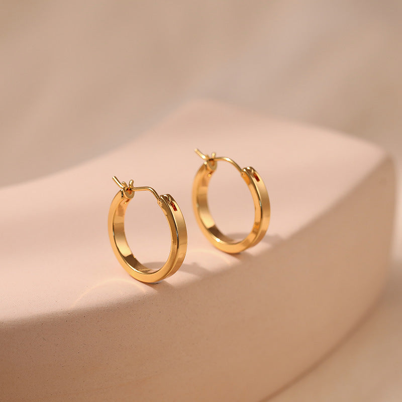 Simple Cool Circle Endless Hoop Earrings