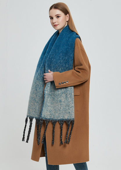 Gradient Color Tassel Scarves