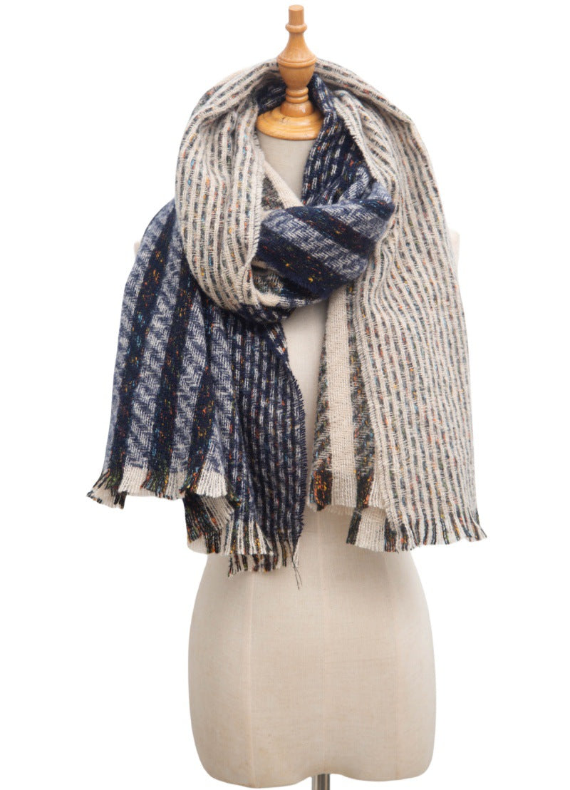 Vintage Stripe Patchwork Scarves