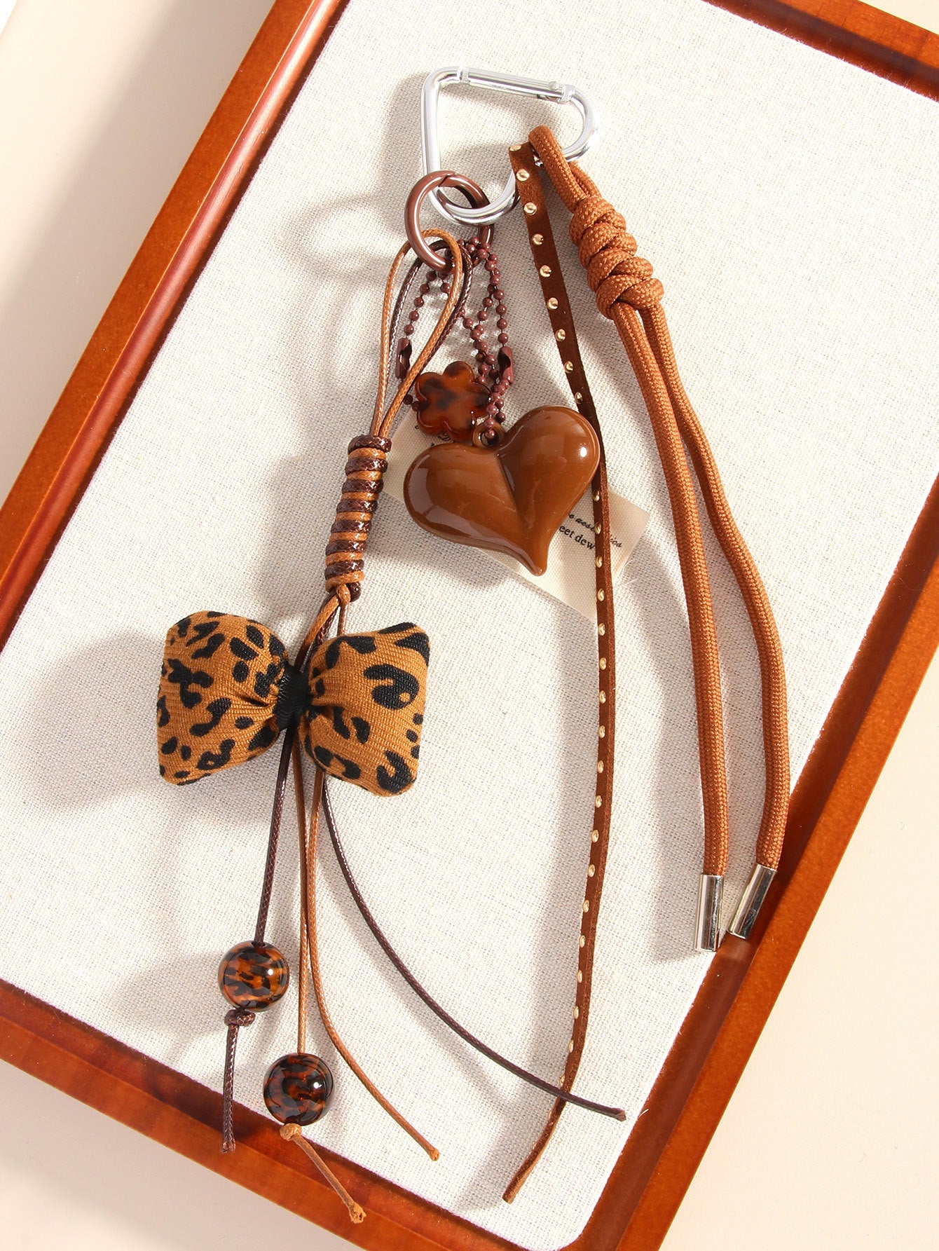 Love Bow Cute Keychain Bag CHarms