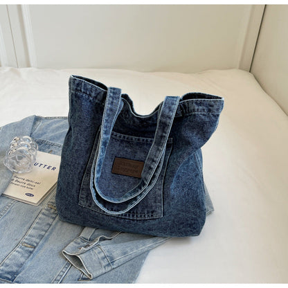 2+ Washed Pocket Demin Shoulder Bags