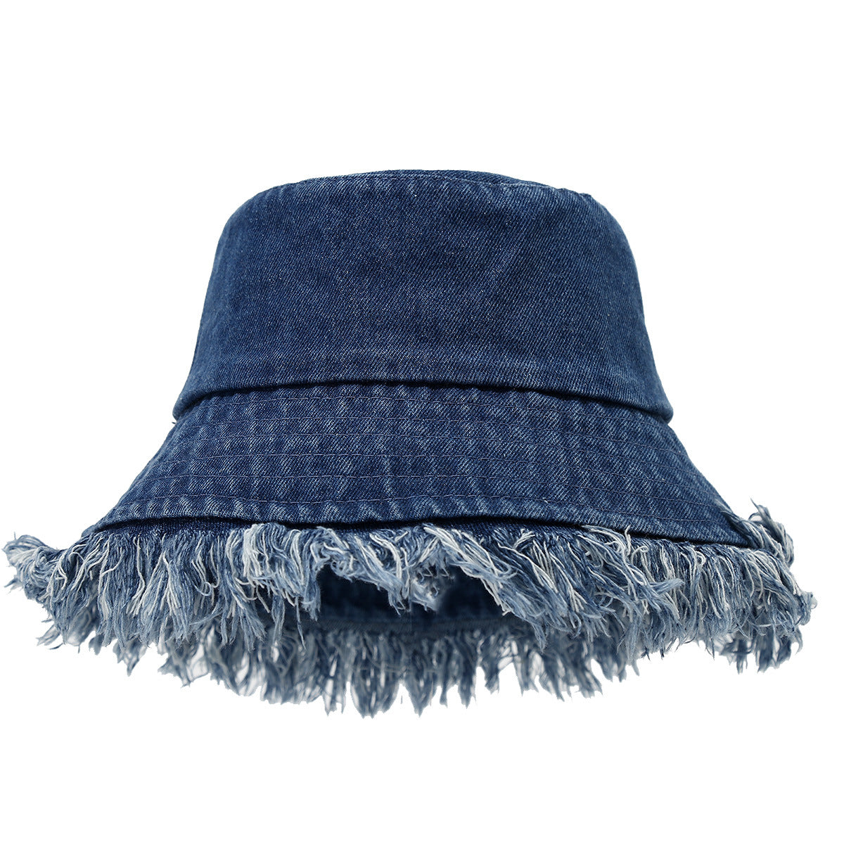 Stylish Washed Distressed Denim Bucket Hat