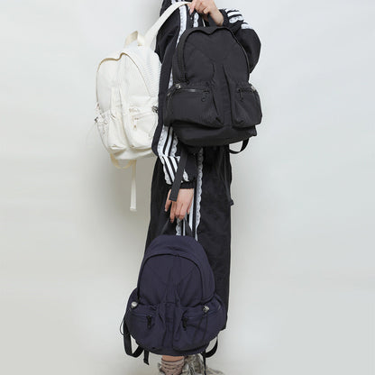 Lightweight Ruffled Portable Backpack