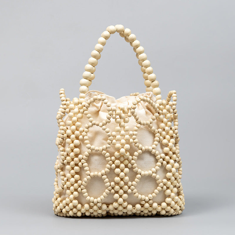 Wooden Bead Handmade Bag