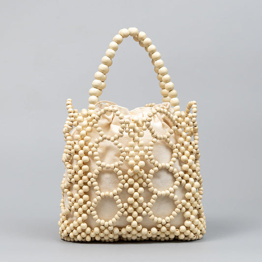 Wooden Bead Handmade Bag