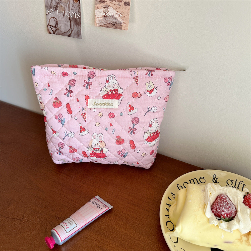 Cute Soft Large Capacity Portable Makeup Bag