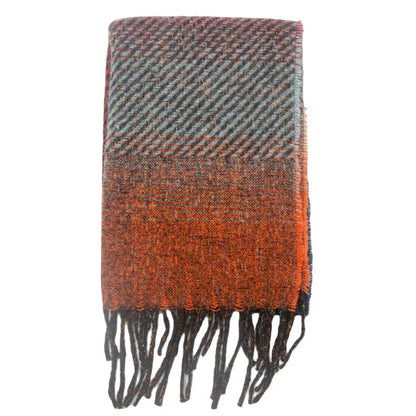 Gradient Color Tassel Soft Scarves