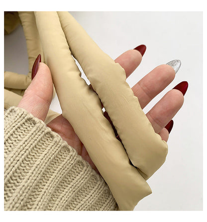 Simple Puffer Tote Bag Solid Color Soft Handbag