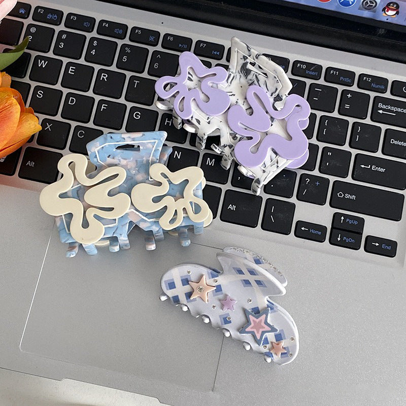 Flower Cute Butterfly Rhinestone Hair Claws