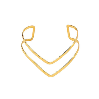V-Shape Simple Open Arm Cuff