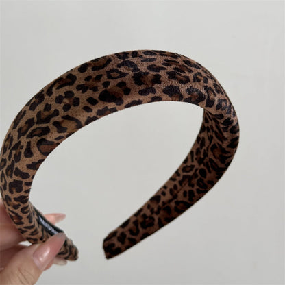 Leopard Print Sponge Wide Headnands