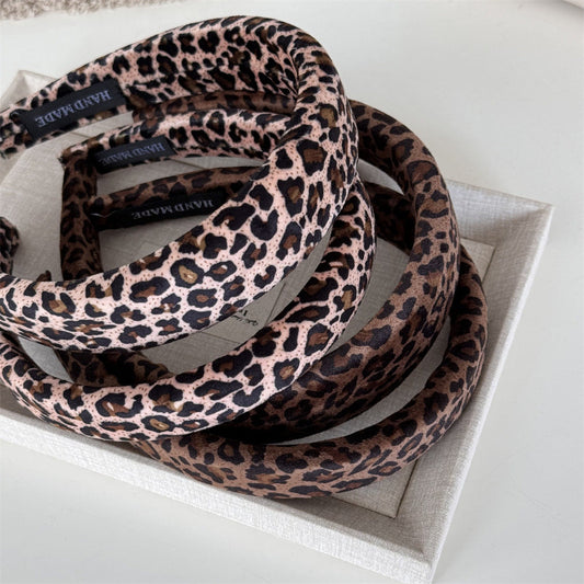 Leopard Print Sponge Wide Headnands