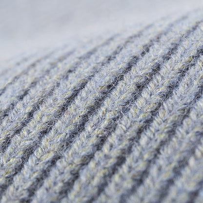 Solid Color Large Size Knit Beanie