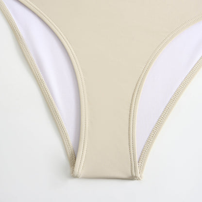 Simple One Piece Swimsuit with Cover Up