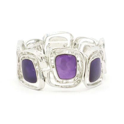 Retro Irregular Shape Enamel Stretch Bracelet